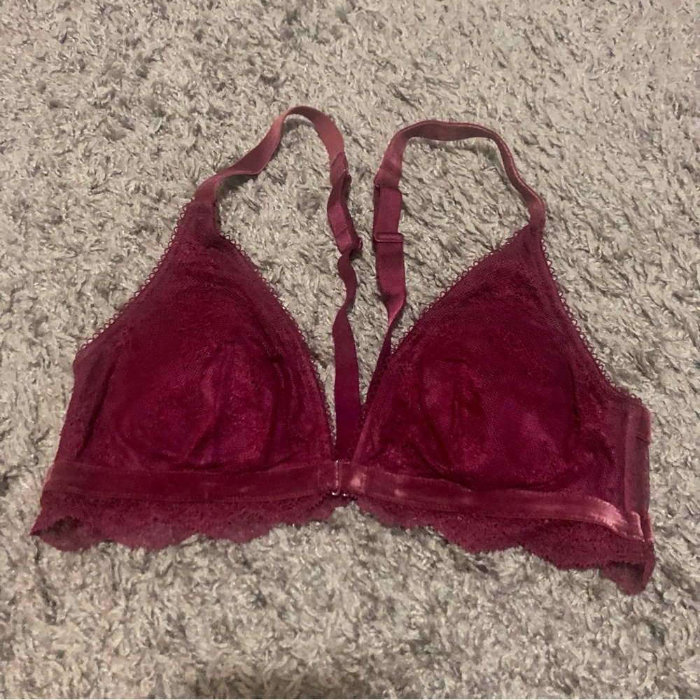 Victoria’s Secret Maroon Lace Bralette